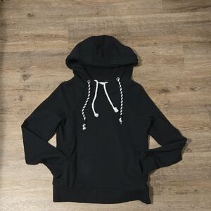 BKE Black Hoodie with White Drawstrings